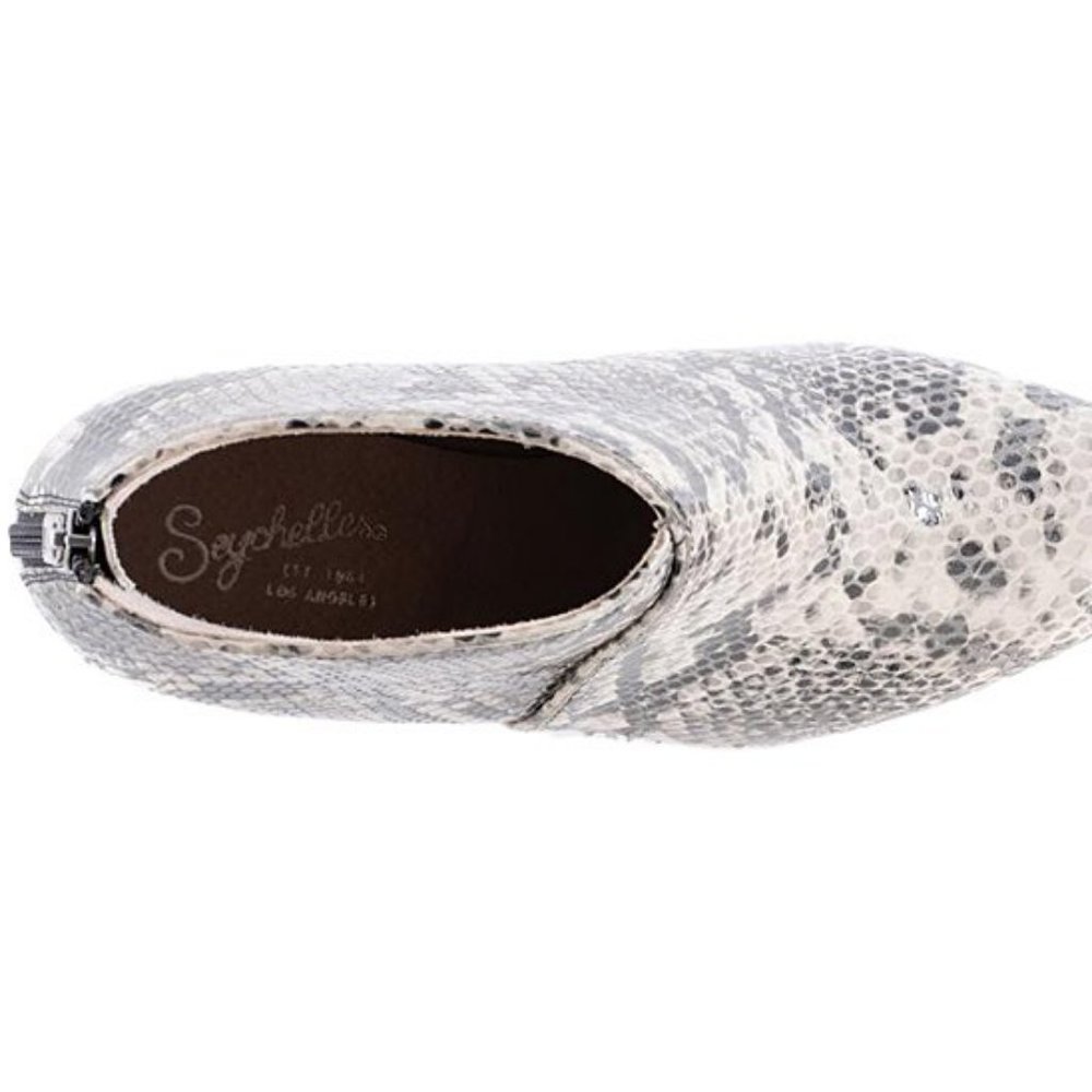 Seychelles Python-Embossed Leather Bootie 8 - Picture 5 of 13